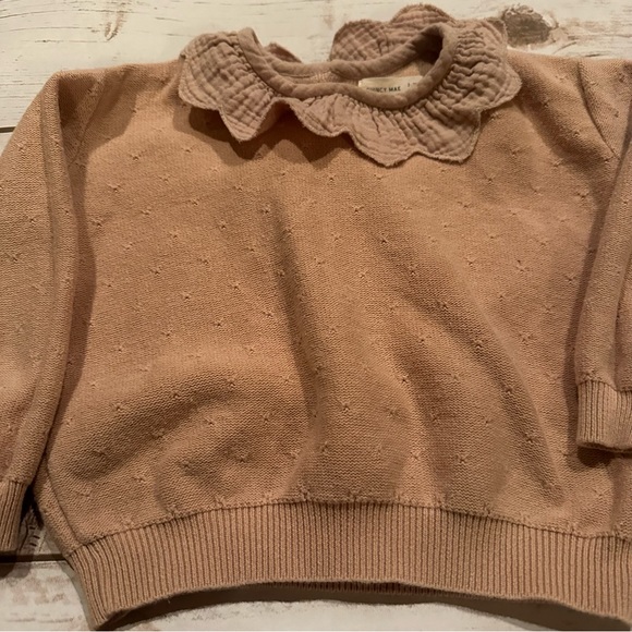 Quincy Mae dusty pink sweater - Picture 2 of 10